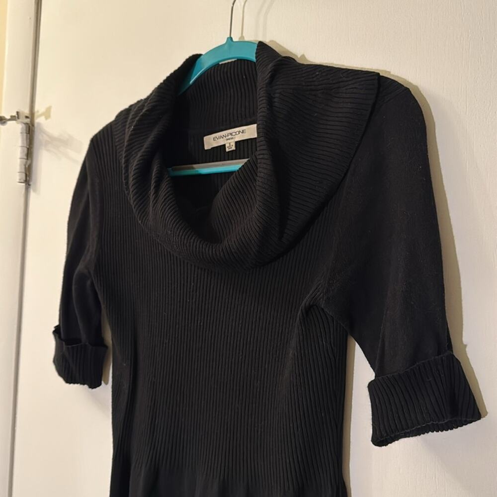 Black sweater dress
